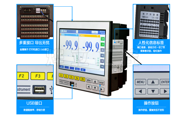 YL7600增強(qiáng)型寬屏無(wú)紙記錄儀圖解